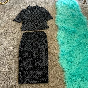 Zara matching skirt and shirt set